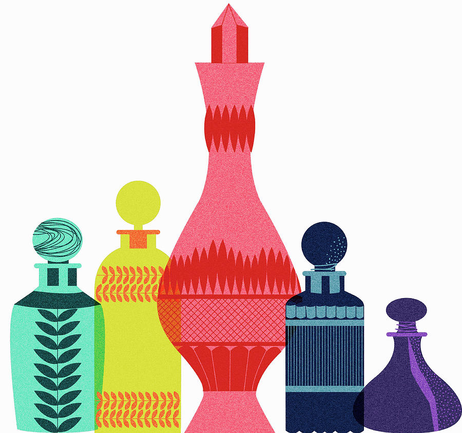 Multicolor Perfume Bottles Photograph by Ikon Ikon Images