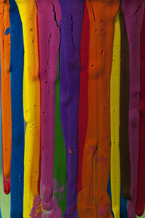 Multicolored Paint Can Photograph