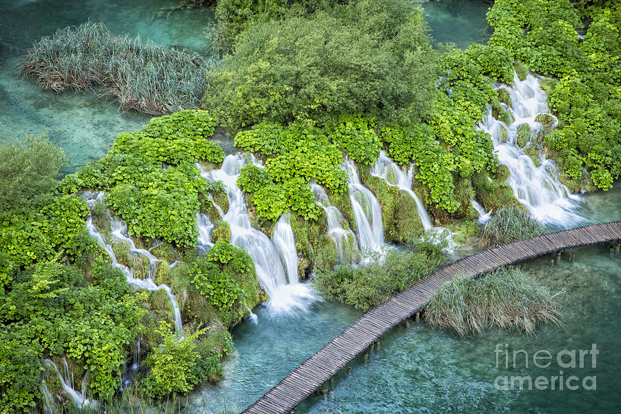 Waterfall Photograph - Multifalls of Plitvice by Timothy Hacker