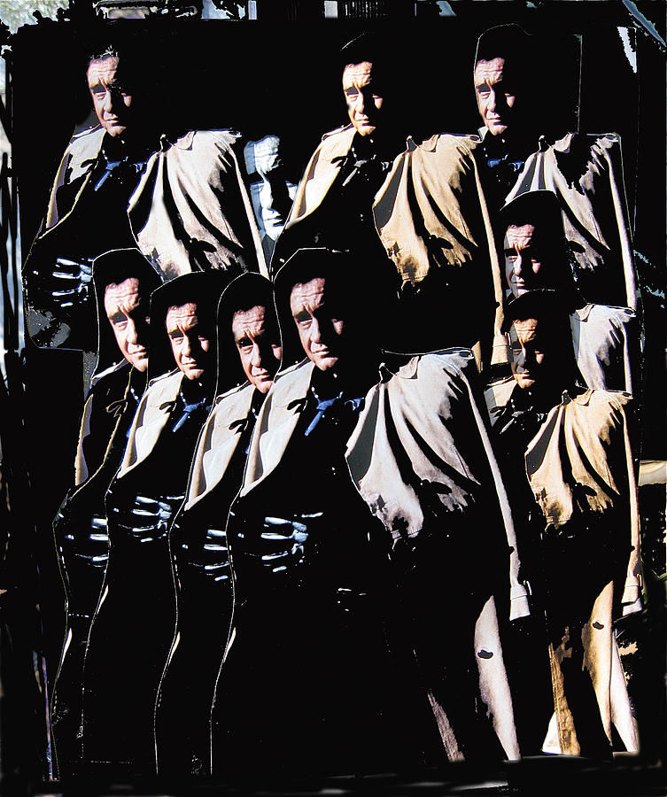 Multiple Johnny Cash in trench coat 1 Photograph by David Lee Guss