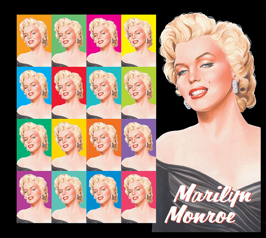 Multiple Marilyn Mixed Media by Steven Stines