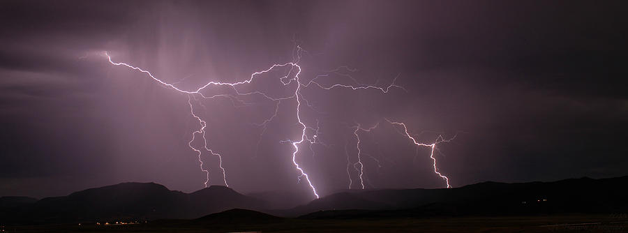 Multiple Mountain Strikes Photograph by Aaron Burrows