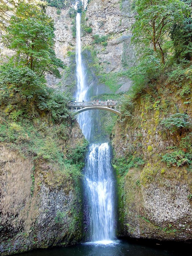 Multnomah falls Photograph by Marv Russell - Fine Art America