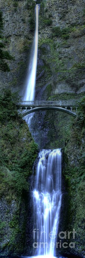 Portland Photograph - Multnomah Falls H D R by David Bearden
