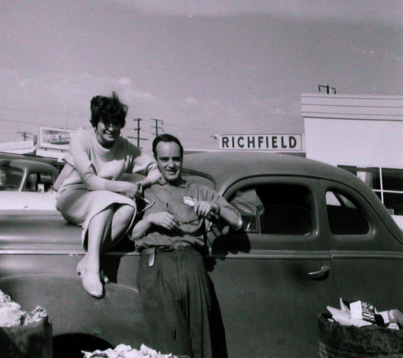 Mum Chris and Pappa Hans on travels America 1957 Photograph by Colette V Hera Guggenheim