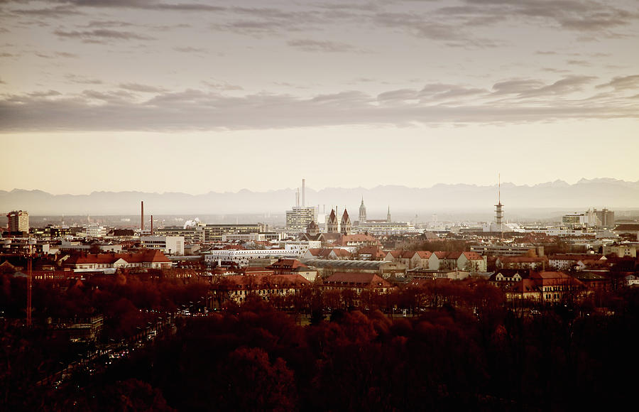 Munich Skyline Photograph by R-j-seymour