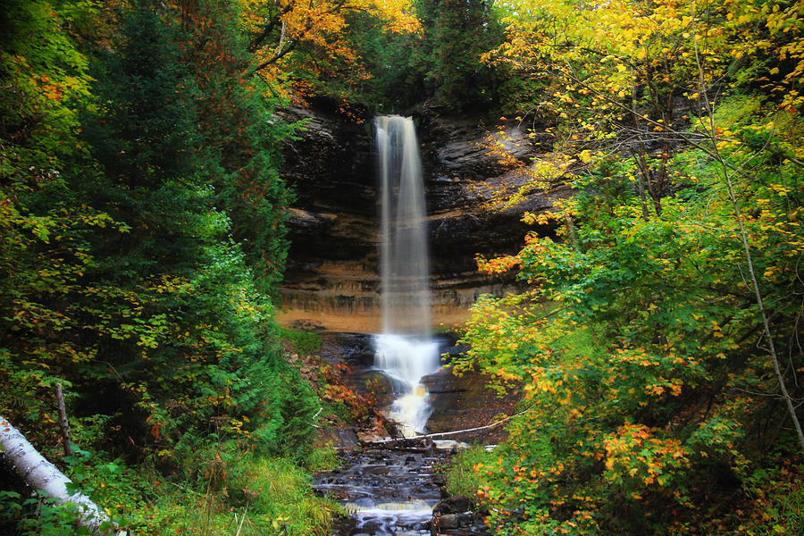 Munising Falls in October Photograph by Rachel Cohen