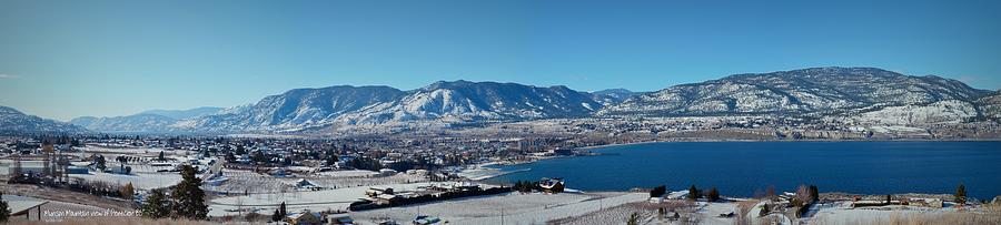 Munson Mountain view of Penticton BC - Panorama 2-28-2014 Photograph by Guy Hoffman