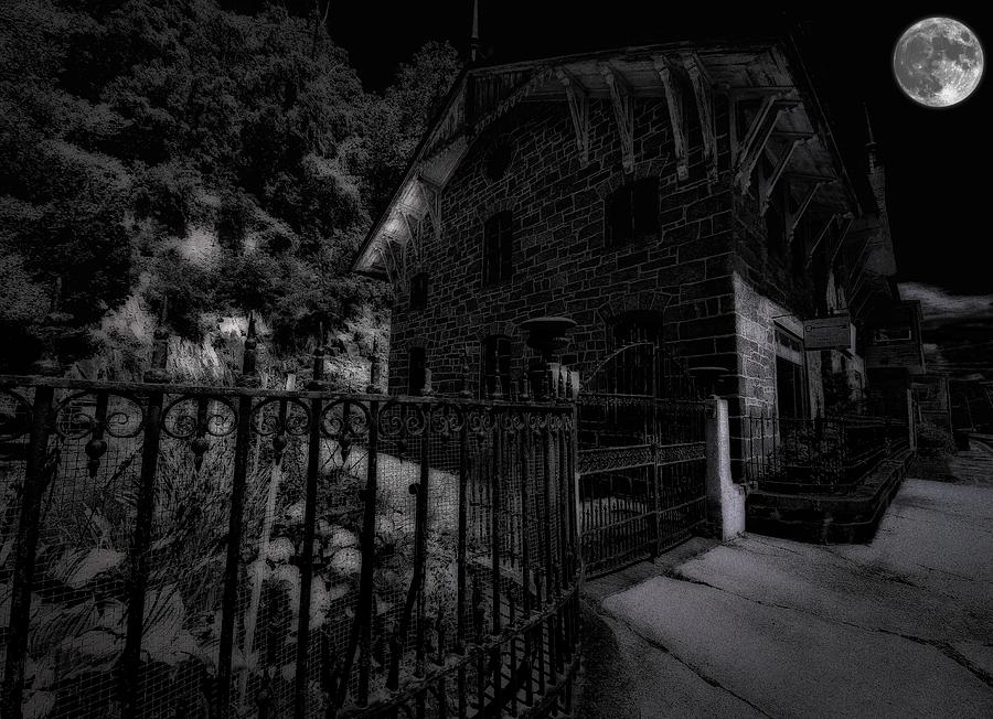 Black And White Photograph - Munster Manor by Robert McCubbin