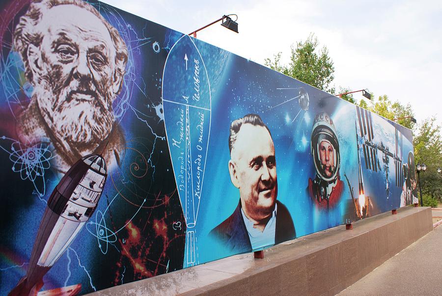Mural At Baikonur Space Museum Photograph by Mark Williamson/science Photo Library