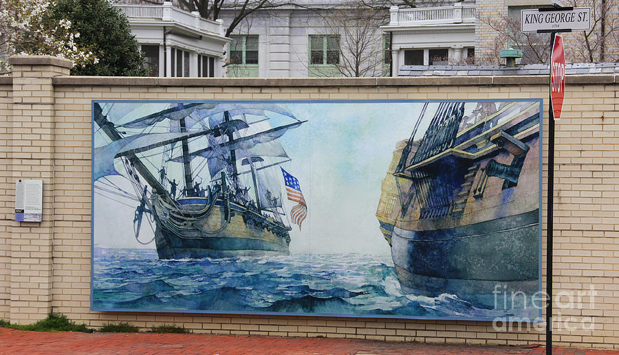 Mural at Naval Academy in Annapolis  1242 Photograph by Jack Schultz