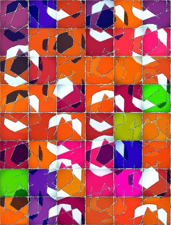 Mural Geometry Painting by Florian Rodarte Fine Art America