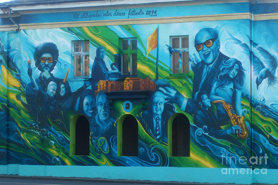 mural in Klaipeda Lithuania Photograph by Rudi Prott