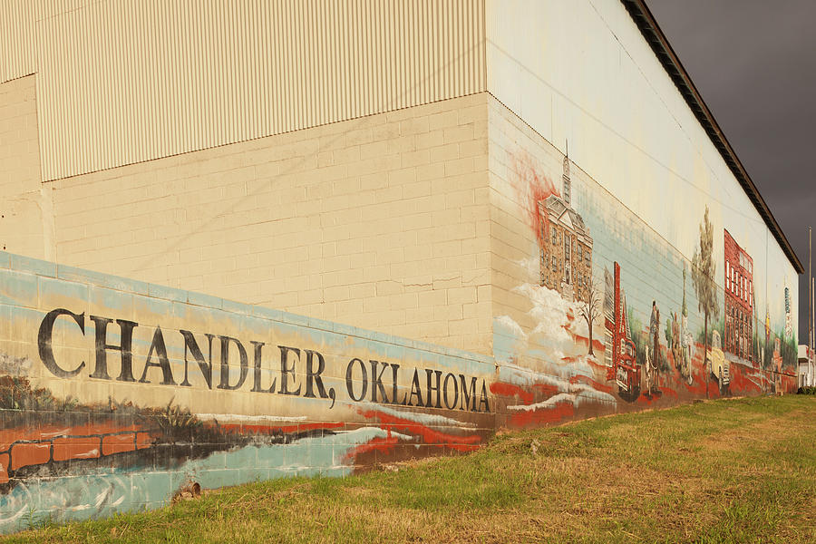 Architecture Photograph - Mural On A Wall, Route 66, Chandler by Panoramic Images