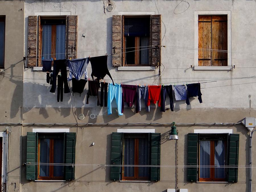 Murano Laundry Photograph by Keith Stokes