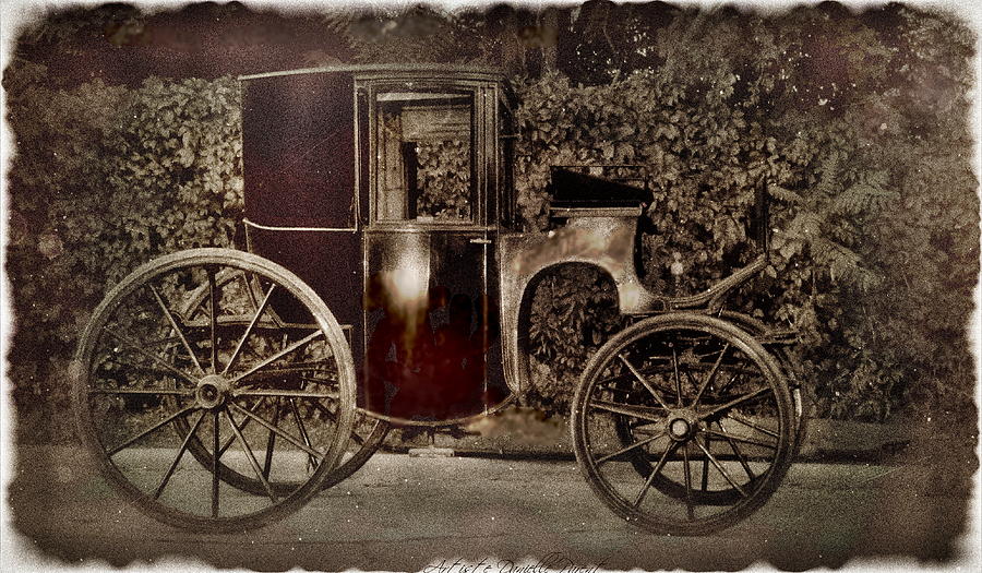 Vintage Photograph - Murdoch Mysteries Carriage by Danielle  Parent