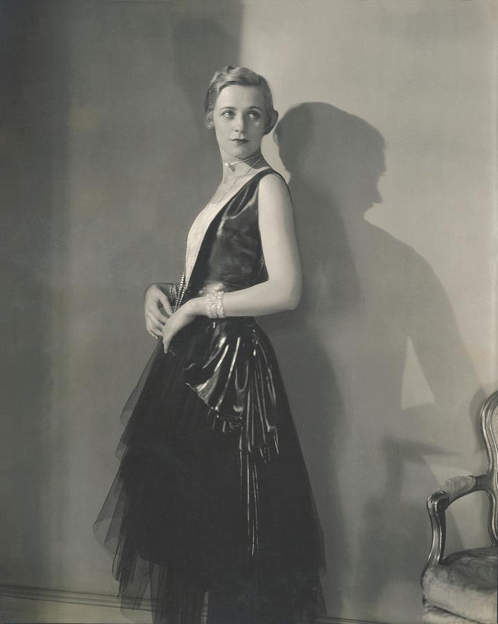 Muriel Finley Wearing A Dress By Frances Clyne Photograph by Edward Steichen