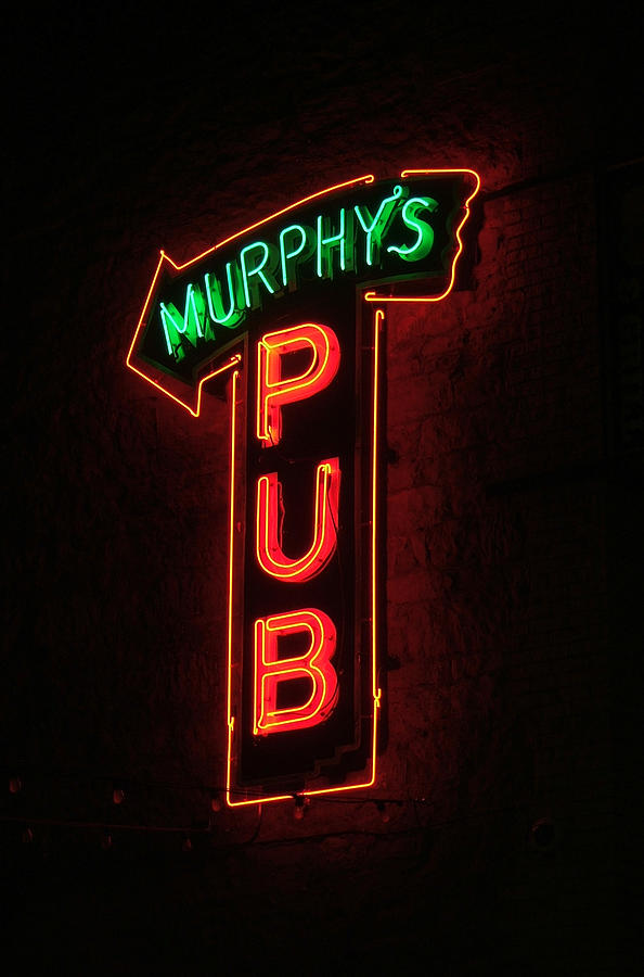 Murphys Pub - Neon sign Photograph by HW Kateley