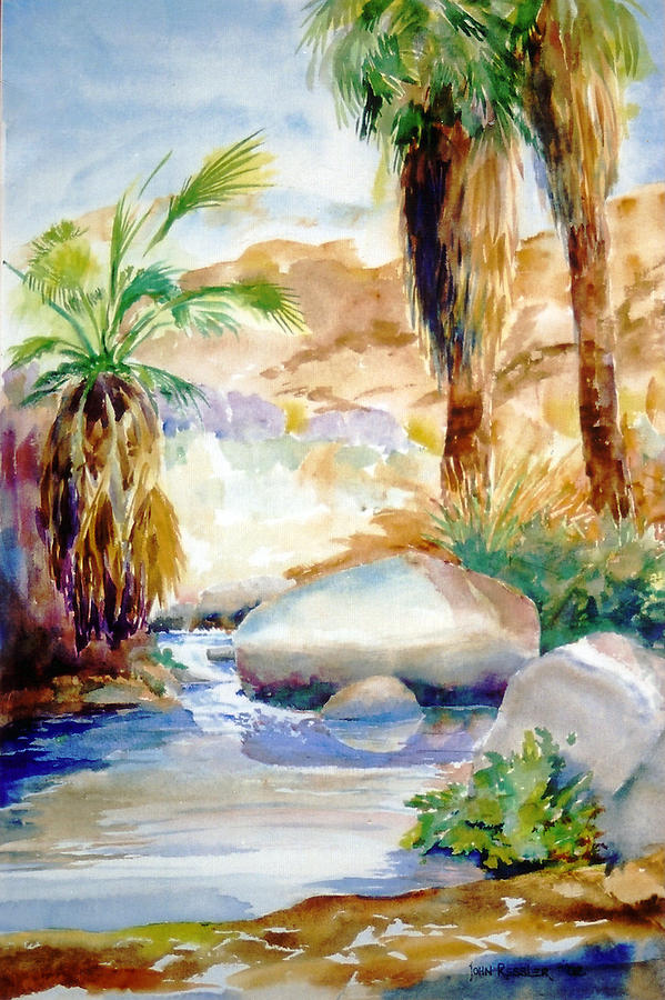 Murray Canyon Painting by John Ressler