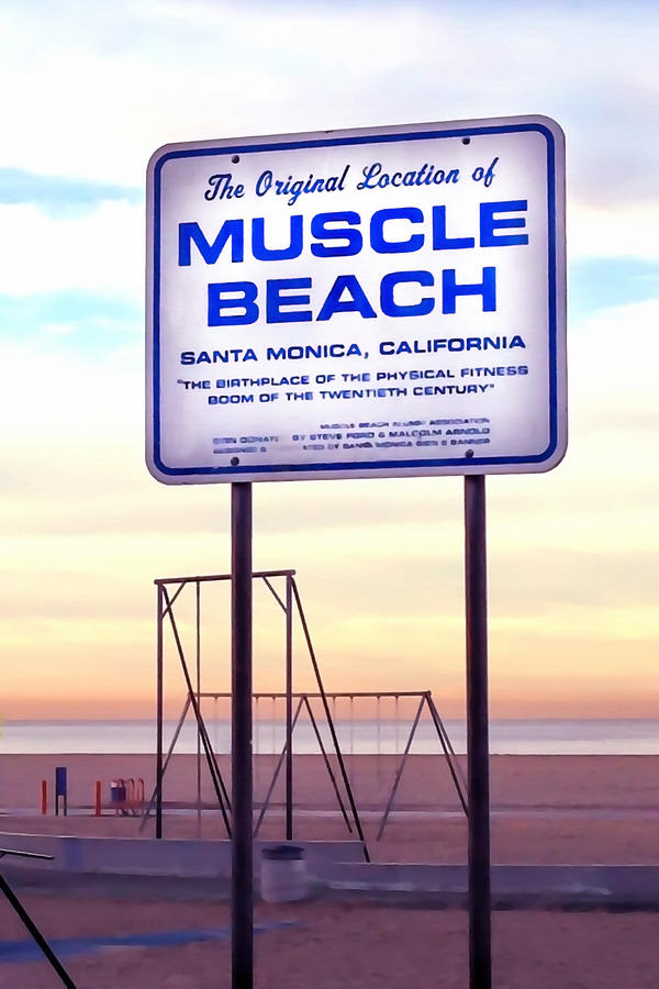 Santa Monica Photograph - Muscle Beach by Art Block Collections