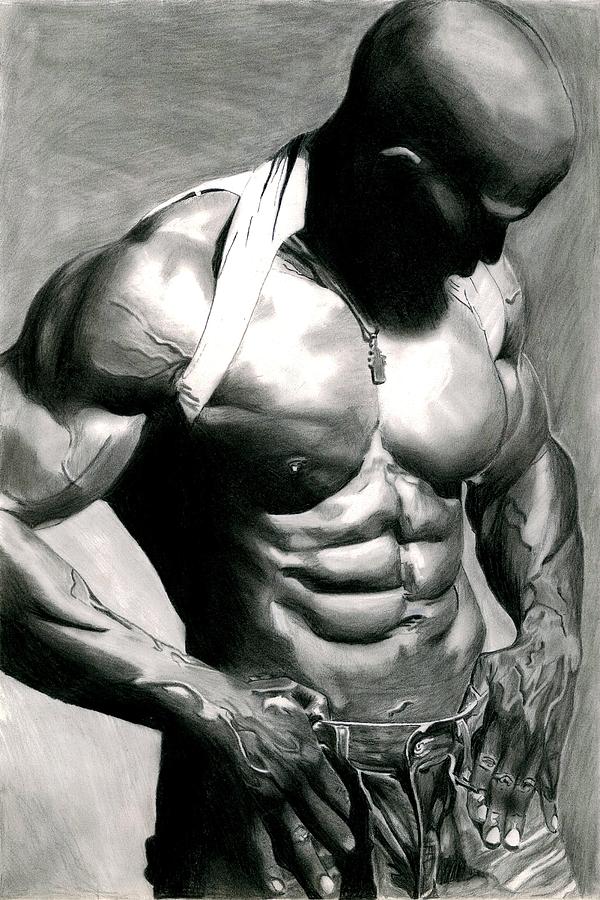 Muscles Drawing by Ashwin Patil - Pixels