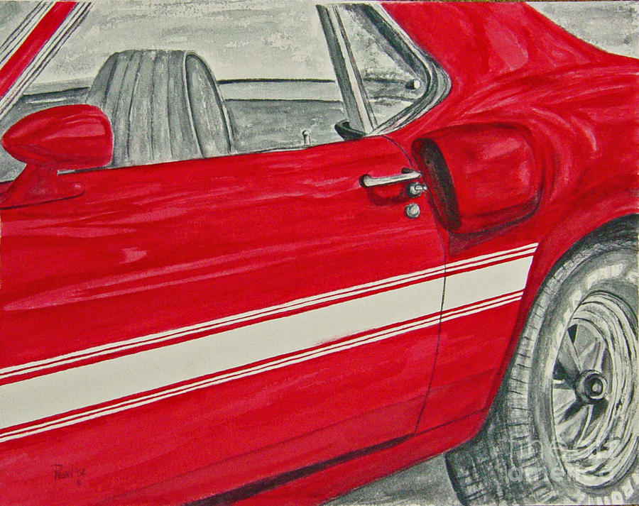Car Painting - Muscles by Regan J Smith