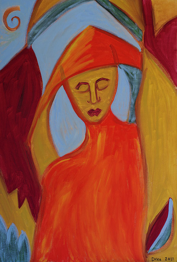 Muse of Fire 2011 Painting by Drea Jensen