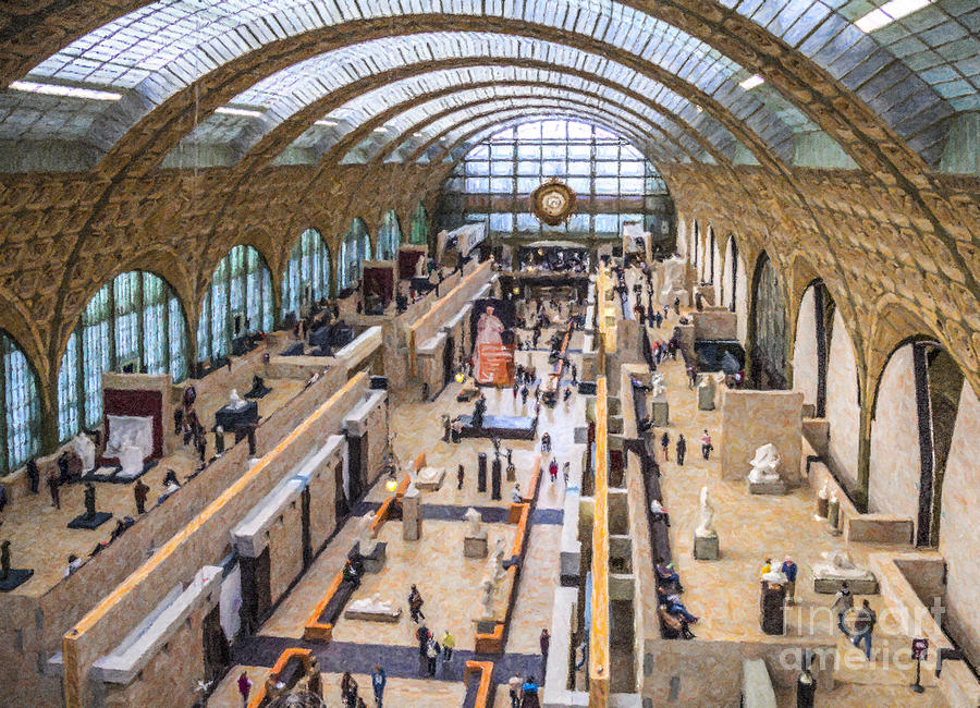 Musee d Orsay Digital Art by Liz Leyden