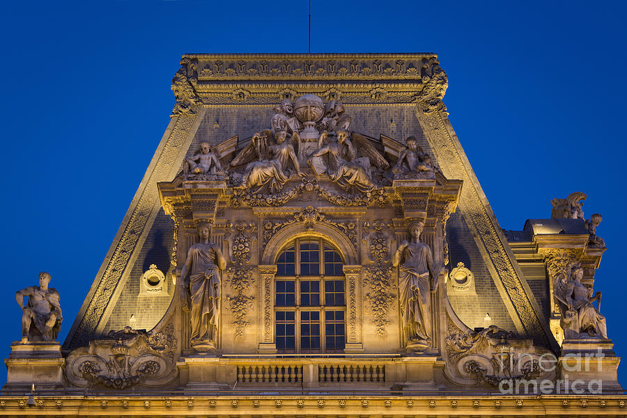 Musee du Louvre - Roof - Paris Photograph by Brian Jannsen