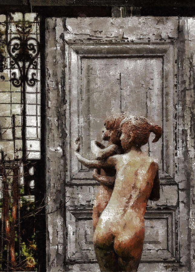 Muses Knocking At Your Door Painting by Viktor Savchenko