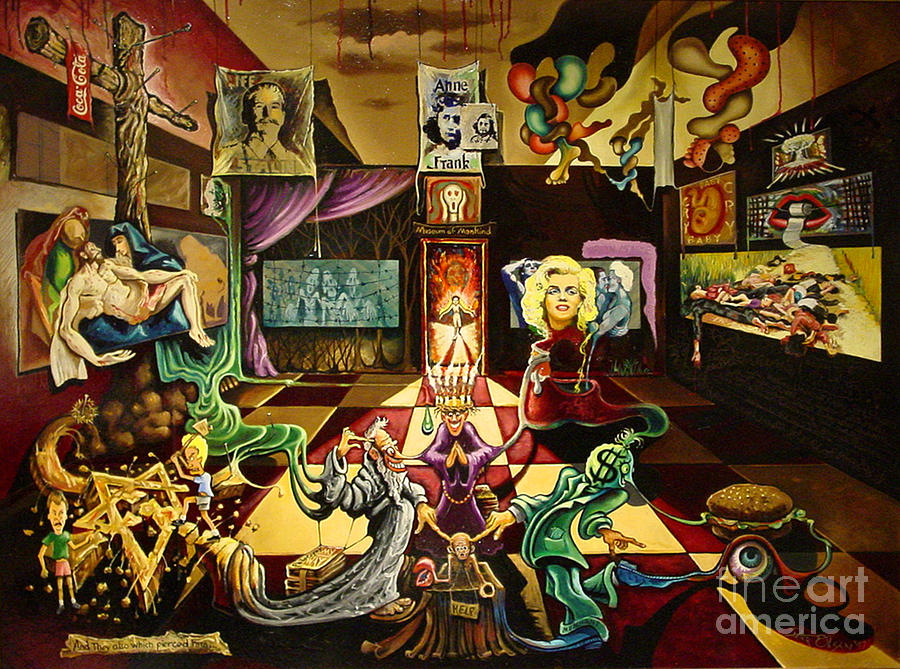Revelation 1:7 Painting - Museum Of Mankind by Peter Olsen Revelation 1:7 Painting - Museum Of Mankind by Peter Olsen