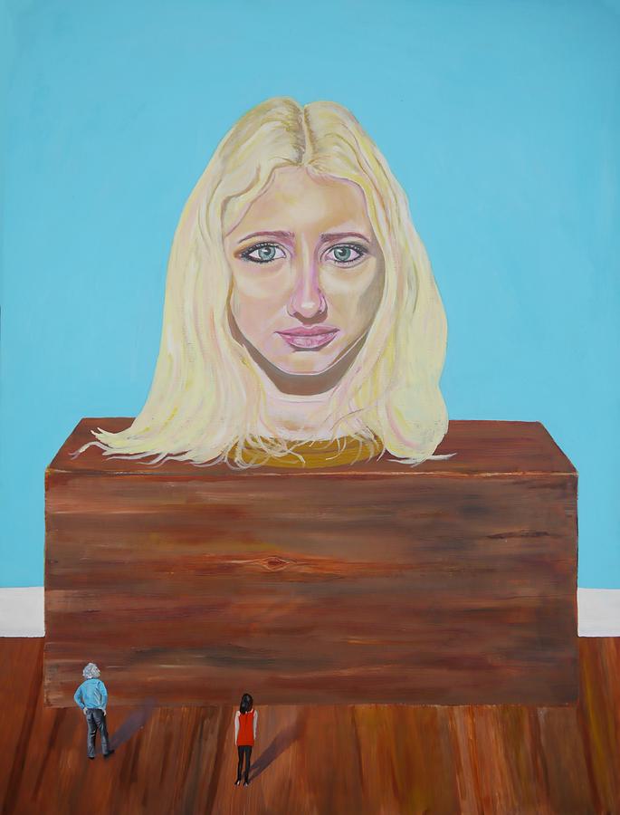 Museum Of Strange Things No1. Study Of A Blonde Girl Painting