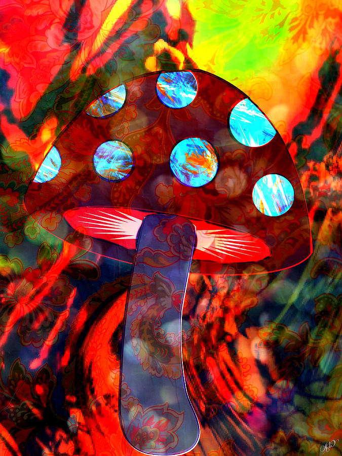 Mushroom Delight Mixed Media by Ally  White
