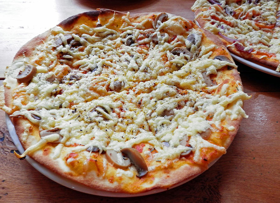 Mushroom Pizza Photograph by Pema Hou
