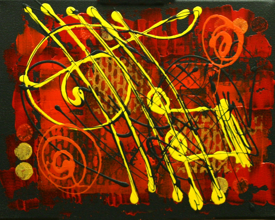 Music 3 Painting by Leon Zernitsky