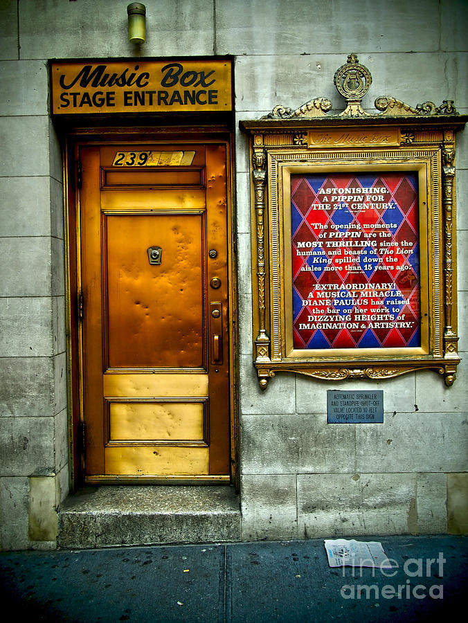 Music Box Stage Entrance Photograph by James Aiken
