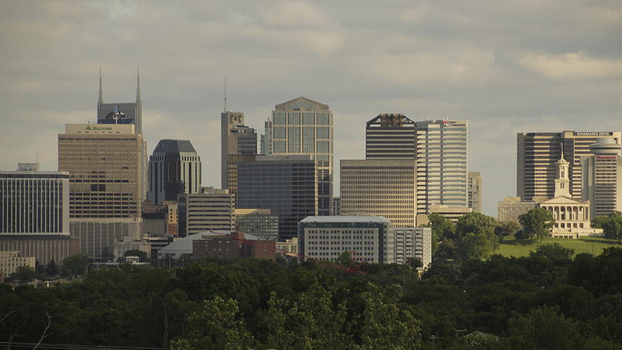 Music City Skyline Nashville Tennessee Photograph by Valerie Collins