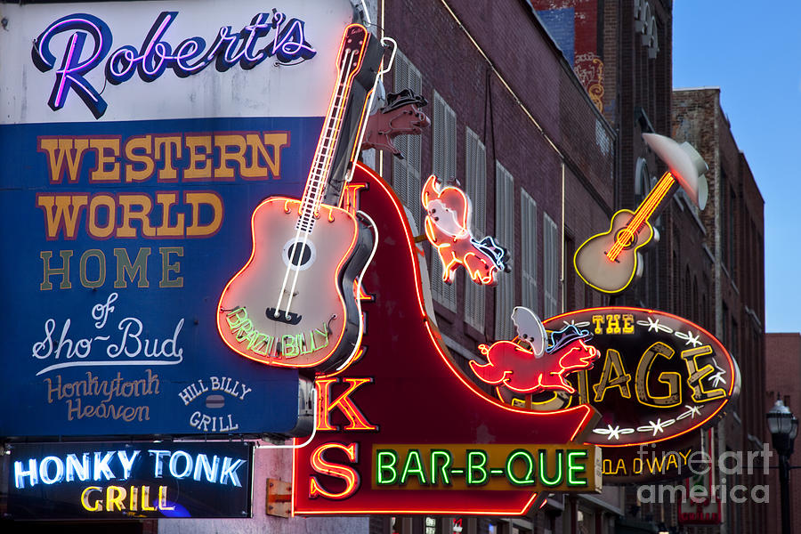 Music Clubs Nashville Photograph by Brian Jannsen