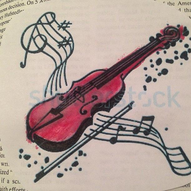 Music Photograph - #music #instrument #painting #paint by Carlee Ortiz