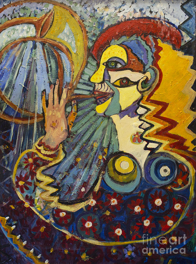 Horn Painting - Music Man by Avonelle Kelsey