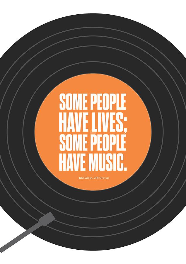 Life Quotes Digital Art - Music Quotes Typography Print Poster by Lab No 4 - The Quotography Department