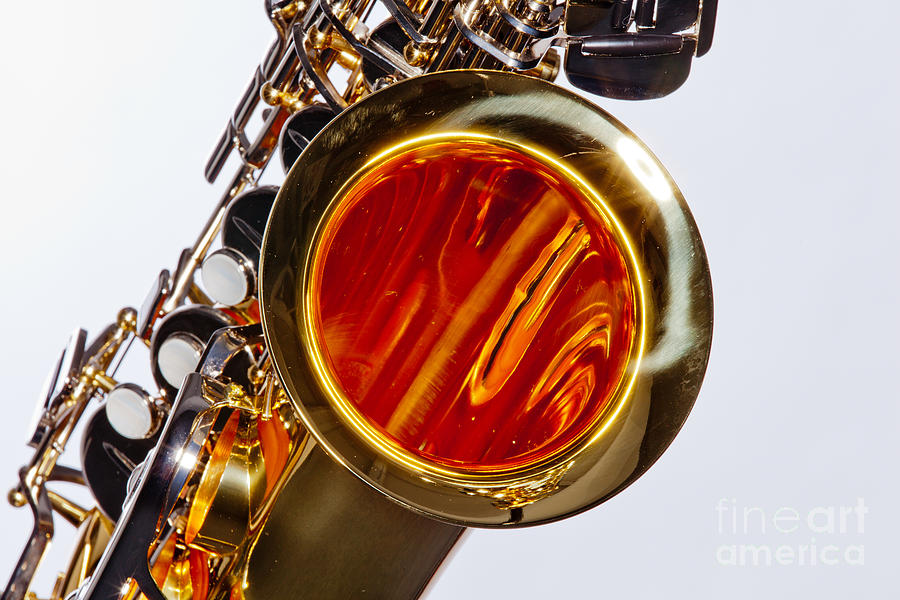 Music Saxophone Instrument Bell in Color 3267.02 Photograph by M K Miller