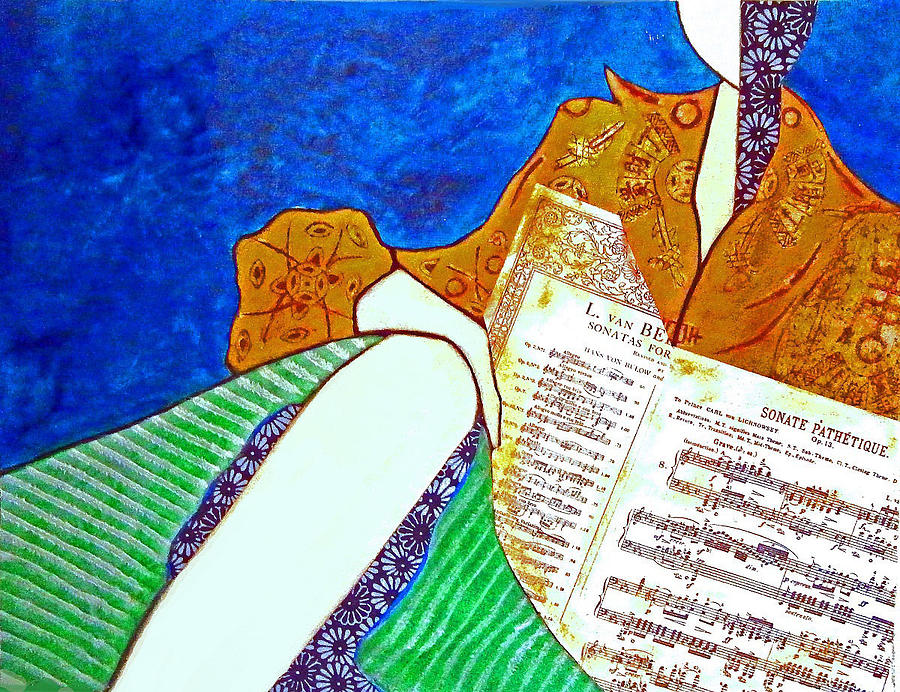 Music Student Painting by Elizabeth  Bogard
