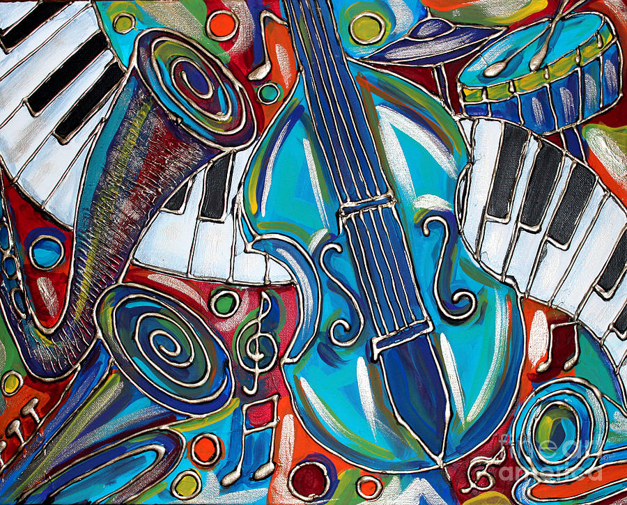Music Time 1 Painting by Cynthia Snyder