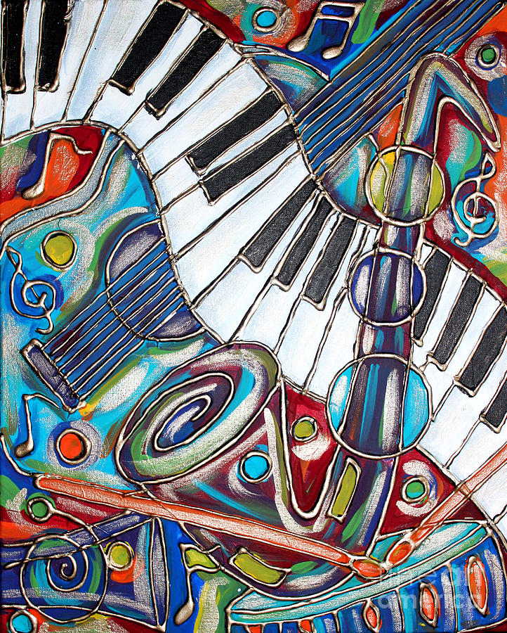 Music Time 3 Painting by Cynthia Snyder
