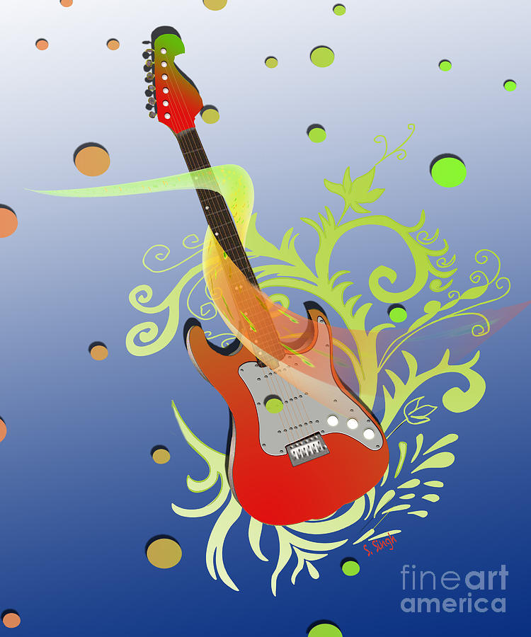 Music Time Painting by Sarabjit Singh