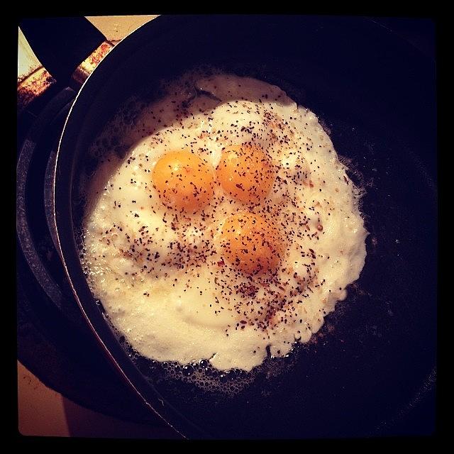Egg Photograph - #music To My Ears :) #frying #friedegg by Katrina A