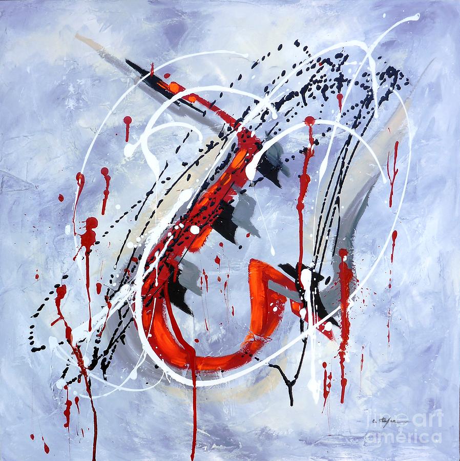 Abstract Painting - Musical Abstract 005 by Cristina Stefan