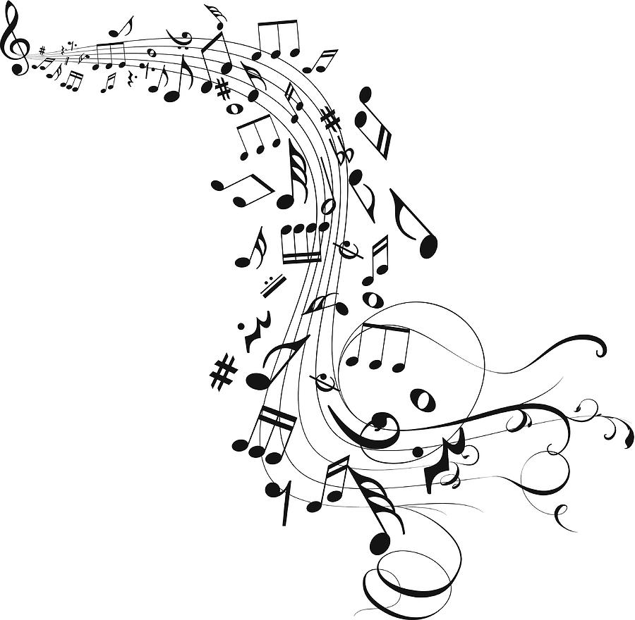 Musical abstract background Drawing by BEingNothing Musical abstract background Drawing by BEingNothing