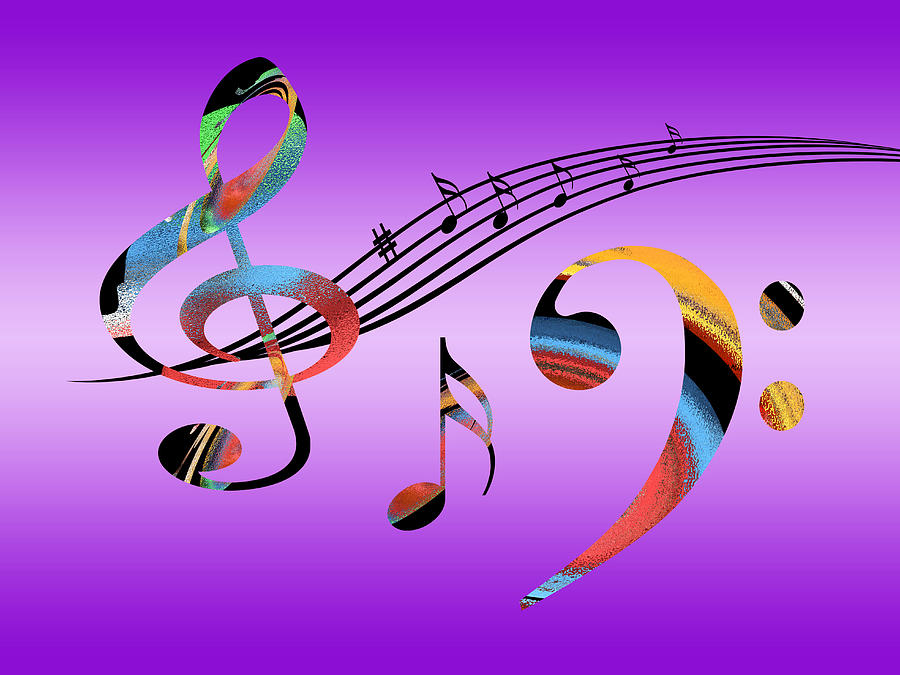 Music Digital Art - Musical Fantasy by Gill Billington